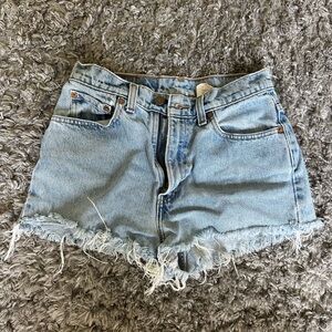 Levi's Light Blue Jean Shorts